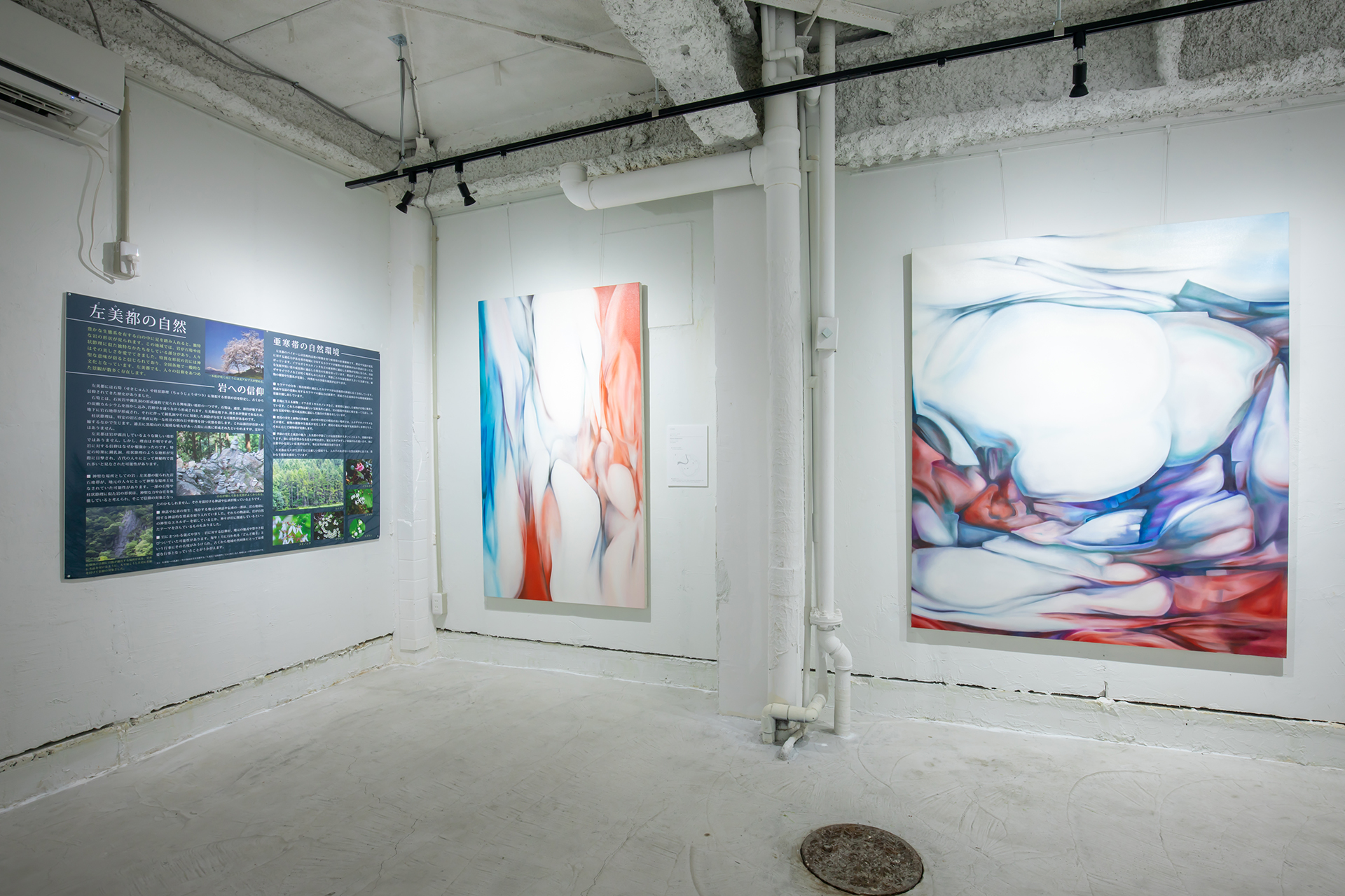 銀座展 別アングル作品並び